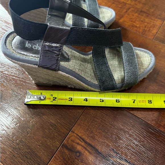 Le Chateau Silver Espadrilles with Metallic Accents - Picture 5 of 5